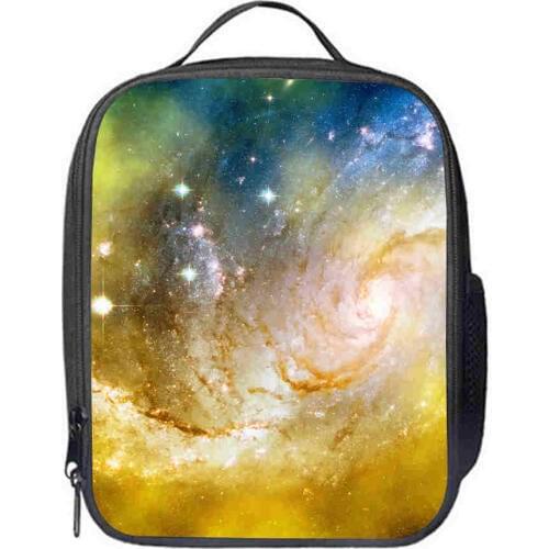 Galaxy Lunch Bag Customized Anime Women Men Teenagers Boys Girls Kid School Thermal Cooler Insulated Tote Box
