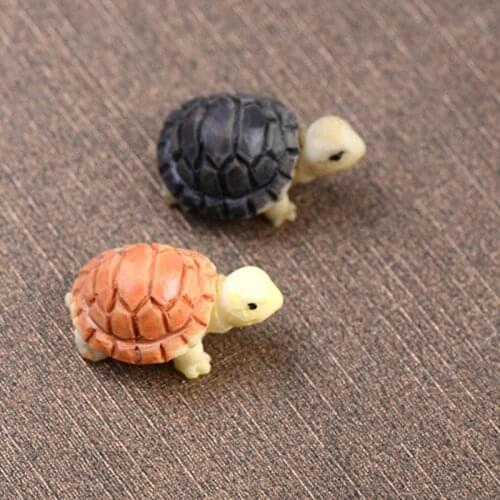 2pcs/set Fish Tank Decoration Simulation Turtle Aquarium Accessories Cute Resin Tortoise for Ornament