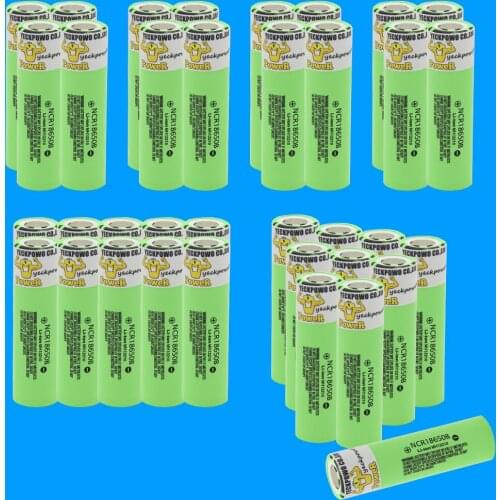 YECKPOWO 18650 batteries rechargeable lithium battery li-ion 3400mah 3.4V flat top Russian Warehouse fast delivery 18650 charge