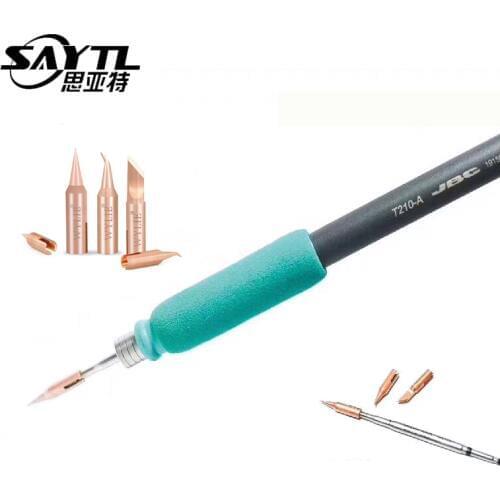 SAYTL Soldering Iron Tip Compatible With JBC C210 Soldering Iron Nozzle For Phone PCB Motherboard Welding Work