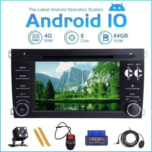 ZLTOOPAI Android 10 Car Multimedia Player For Porsche Cayenne 2 Din Car GPS Radio Stereo DVD Player Car Play IPS DSP