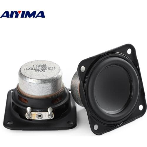 AIYIMA 1.75 Inch Neodymium Full Range Portable Bluetooth Speaker Long Stroke 4 Ohm 6W For Flip 3 Loudspeaker DIY 45*43mm 2PCS