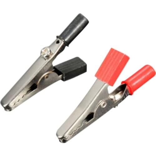 2 Or 10pcs 55mm Alligator Clips Electrical Test Crocodile Alligator Clip Clamps Jumper Helper Protective Insulation Cover