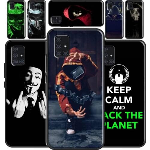 Hacker Anonymous Case For Samsung A32 A12 A42 A52 A72 A02 A10 A20 S A40 A50 A70 A21S A20e A31 A41 A51 A71