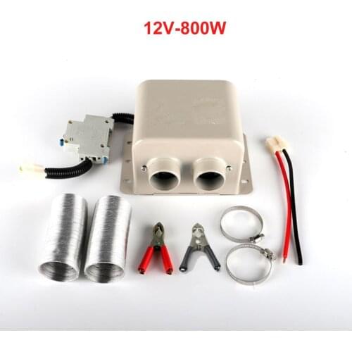 800W/600W 12V/24V Car Heater Car Glass Defroster Window Heater 2 Air Outlet Winter Warm Dryer Auto Heater Mist Eliminator