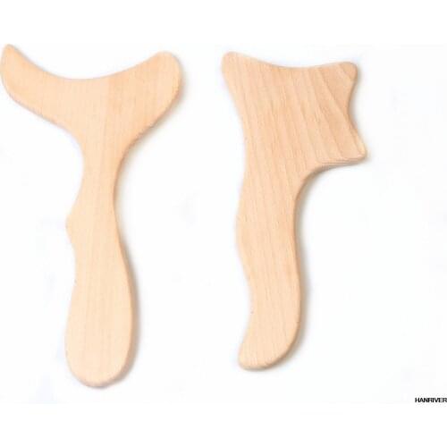 Beech Gua Sha Shaving Board Shaving Back Beauty Rolling Rib Tendon Bar Beauty Stick General Massage Tool for Whole Body