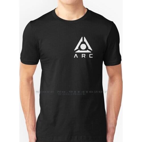 Armored Response Coalition - White Corner Print T Shirt 100% Pure Cotton Doom Doom Eternal Uac Arc Union Aerospace Doomguy Doom