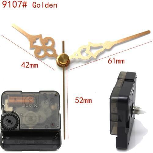 Suzuki Silent Movement Plastic Wall Clock Movement with 9107# golden hands Clock Accessory Quartz Clock Movement HS88