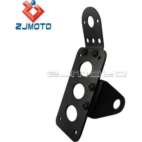 Dyna Softail Chopper Custom Motorcycle Tail Light License Plate Holder Cafe Racer Side Mount Taillight Bracket Holder FLHX