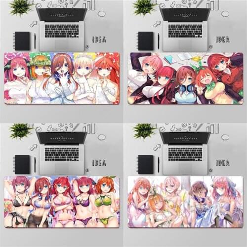 The Quintessential Quintuplets Gaming Mouse Pad Large MousePad Gamer Mouse Mat Computer XXL Mouse Carpet Keyboard pad Desk Mat