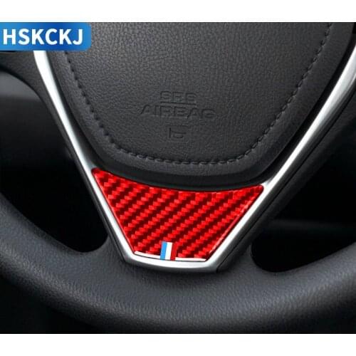 For Toyota Corolla Levin 2014 2015 2016 2017 2018 Carbon Fiber Car Steering Wheel Cover Steering-wheel Sticker Accessories