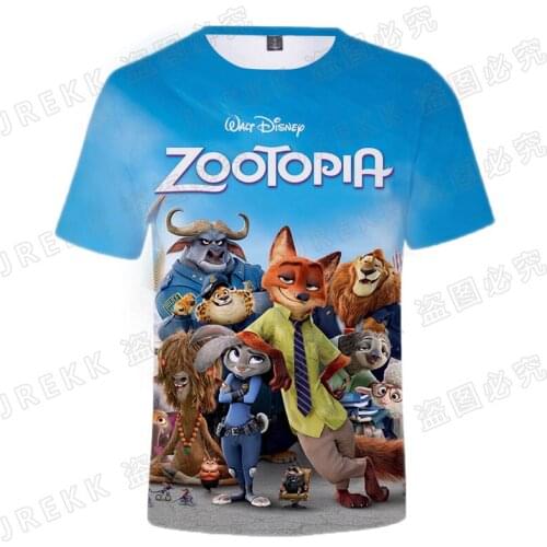 New Fashion Zootopia Cool 3D Printed T Shirt Summer Style Men Women Children Short Sleeve Boy Girl Kids Casual Cool Tops Tee