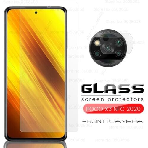 Camera lens film for xiaomi poco x3 x 3 nfc (global) tempered glass anti-scratch screen protector on ksiomi xiomi pocox3 6.67