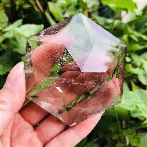 Natural smoky quartz carved star of David Rock crystal spiritual Reiki Healing