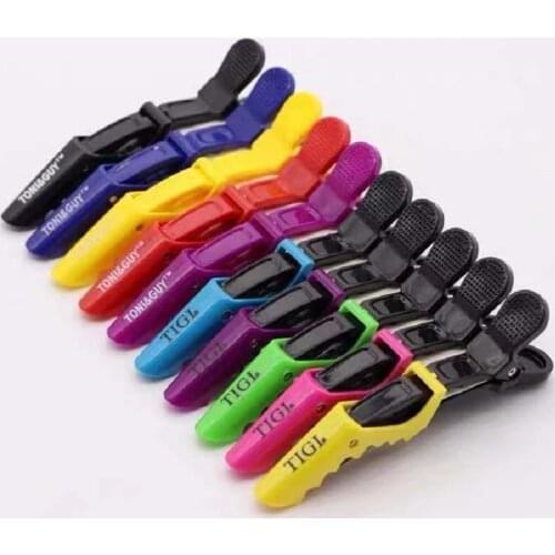 30Pcs/pack Plastic Hair Clip Hairdressing Clamps Claw Hair Section Clips Grip Cutting Barbers For Salon Hair Styling Accessories