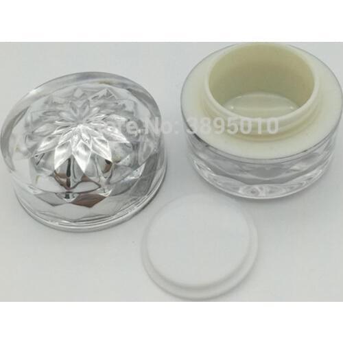 5g empty sample Acrylic cream Jar container Mini Cosmetic Cream Jar bottles with lids,Cosmetics Packaging F553