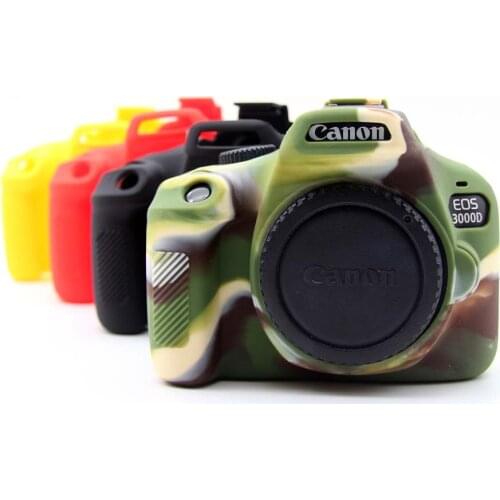 Rubber Silicon Protective Case Body Cover Soft camera bag for Canon 3000D 4000D Rebel T100 DSLR Protector Frame Skin case
