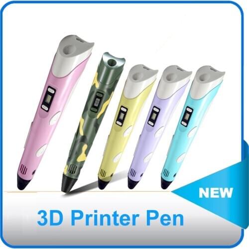 Second Generation 3D Printing Pen LCD Display Screen Drawing Tools Painting Graffiti for Children Diy Handmade Crafts