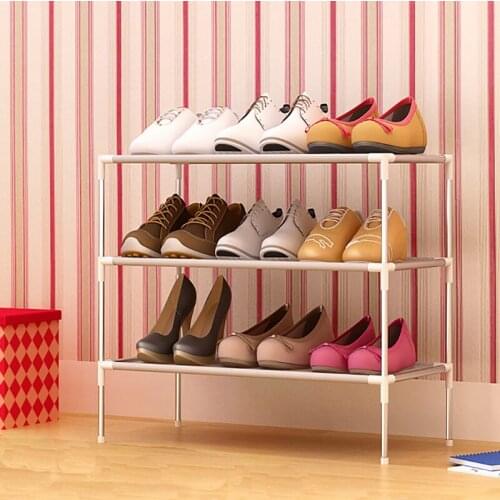Hot Shoe Organizer Shoe Rack Assembled Multiple Layers Shoemaker Stand for Footwear Shelf for Shoe Storage Non-woven Cabinet