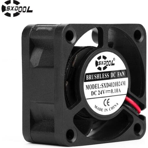 Brand new SXDOOL SXD4020B24M 40*40*20mm DC24V 0.10A 8500RPM 8.8CFM 2-wire axial server cooling fan high quality