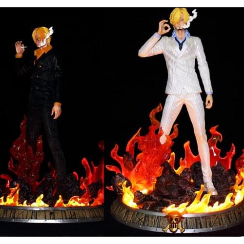 Japanese Anime ONE PIECE Roronoa Zoro Sanji Portgas D. Ace Monkey D. Luffy Usopp GK PVC Action Figure Toy Collection Model Doll