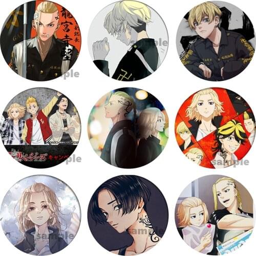 Tokyo Revengers Badges Anime Pins Figures Tokyo Avengers Badge Peripheral Clothing Accessories Bag Backpack Decoration Boy Girls