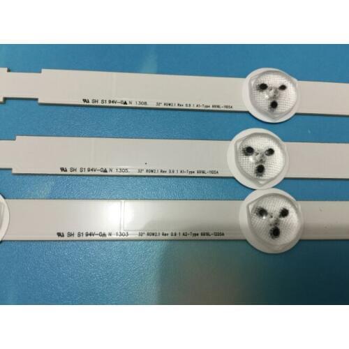 1set=3PCS for LG 32inch LCD backlight 6916L-1204A A16916L-1426A B16916L-1205A A2 6916L-1105A A1 (2PCS=7LED+1PCS 8LED )100%new