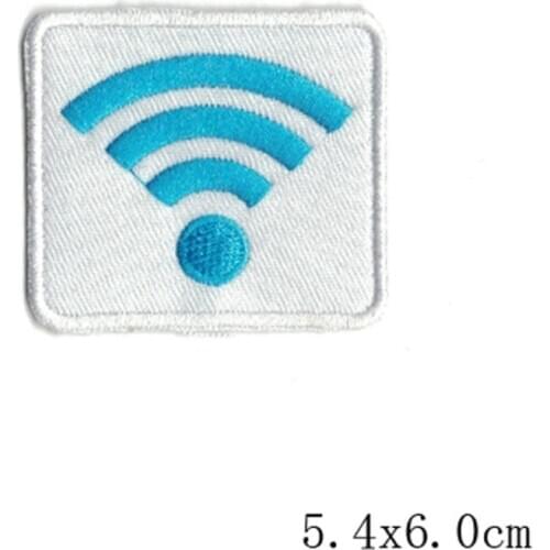 10pcs/lot WiFi Signal Embroidery Patches Backpack Strange Things Clothing Decoration Accessories Diy Iron Heat Transfer Applique