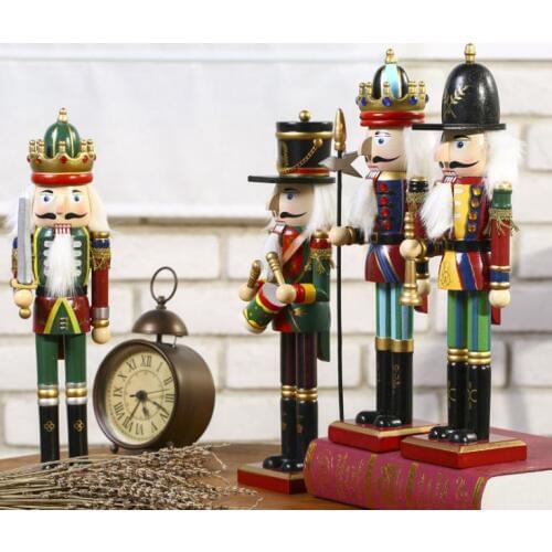 30cm Nutcracker Puppet Soldiers Home Decorations for Christmas Creative Ornaments and Festival and Party Christmas gift SN1771