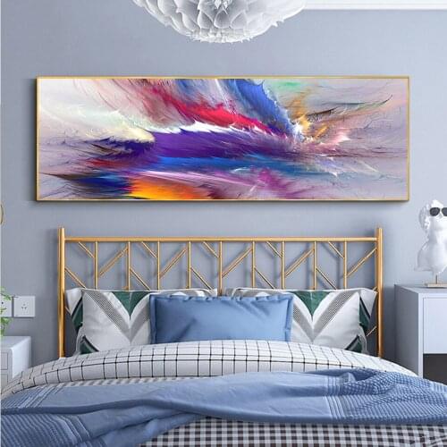 New Arrival 5d Diamond painting Larger Size Abstract Blue Purple Diamond Puzzle Pictures Diamond Mosaic Christmas Gift