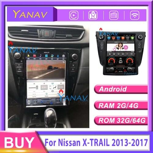 Tesla style 12.1" car DVD player For-Nissan X-TRAIL 2013-2017 car multimedia player car GPS navigation car HD vertical screen