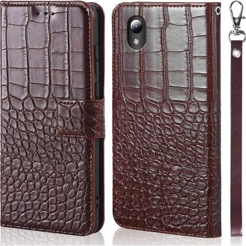 Phone Case Crocodile texture For ZTE Blade A3 2019 Case flip leather book style Phone Cases For ZTE Blade A3 2019 wallet Case
