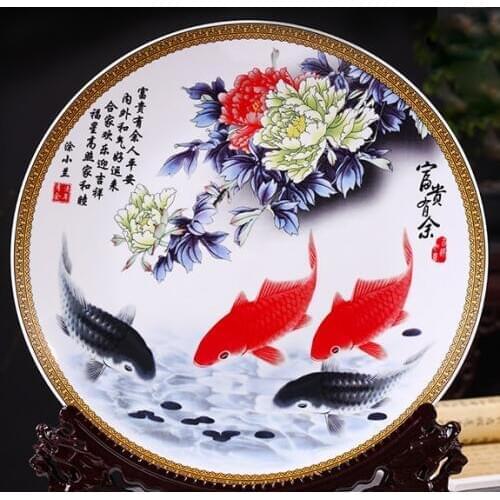 Exquisite Chinese Famille Jingdezhen Porcelain Dragen Plate with Qianlong Mark