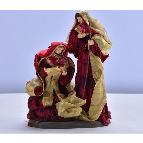 Catholic Gospel Relic Church Supplies Religious Ornaments Jesus Mage Saga Holy Family Statue Gift Ornament Figures Christ Craft