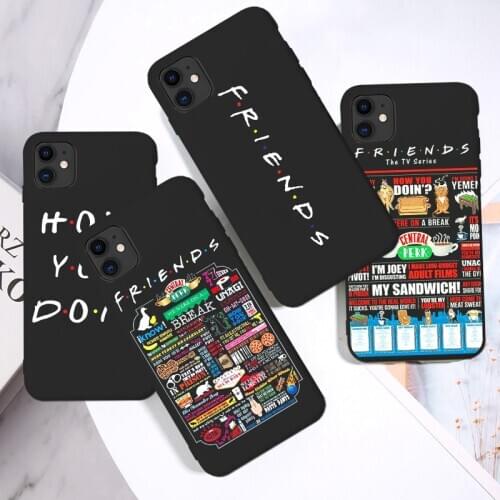 Classic Perk Coffee Friends Tv Show how you doin Case for iphone 11 12 Pro Max 6s 7 8 Plus Cover for iphone XR XS Max X SE2 Case