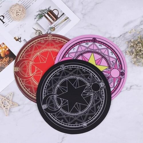 Round Mouse Pad Cute Magic Array Mat For Girls Gift office PC Soft Thick Round Laptop Pad Rubber Personality Planet Mouse Pad