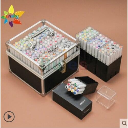 MARVY Soft headed marker set 12/24/36 skin color 12/24/36/72/108 standard color students painting animation design art supplies