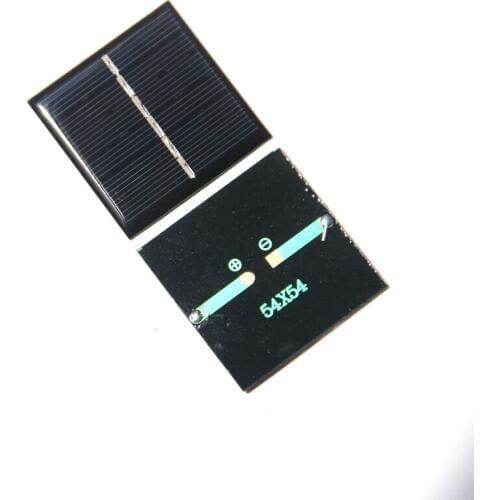 Wholesale 100PCS/Lot 0.42W 3V Solar Panel Solar Cell DIY Solar Toy/Charger Polycrystalline High Quality 54*54MM Free Shipping