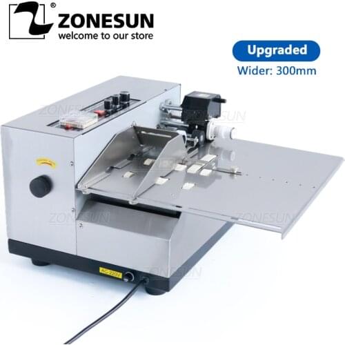ZONESUN Printing Machine 3-30cm My-380F Produce Solid Ink Roll Coding Card Bag Paper Continuous Date Printer Machine