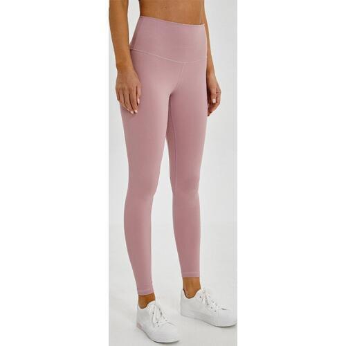 Super Soft Naked-Feel Hip Up Yoga Fitness Pants Women 4-Way Stretchy Sport Tights Anti-sweat High Waist Gym Athletic Leggings