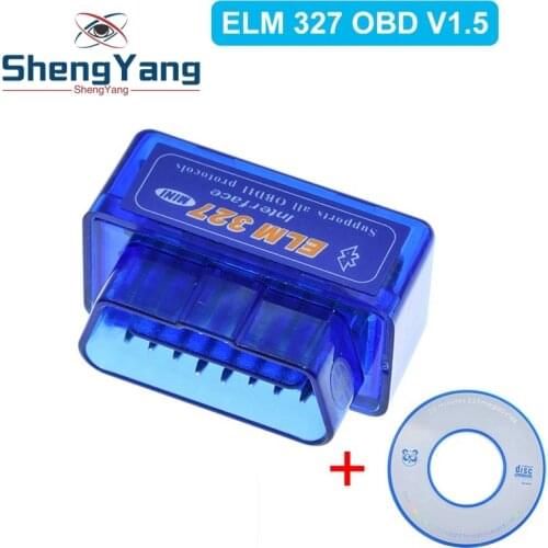 TZT Universal OBD V1.5 ELM327OBD2 Bluetooth AutoScanner OBDII 2 Car ELM 327 Tester Diagnostic Tool for Android Windows Symbian