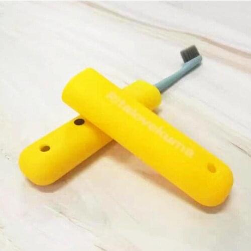 1PCS Travel Portable Cartoon Bear Toothbrush Box Organizer Dustproof Toothbrush Storage Box Holder Travel Accessories Home Tool