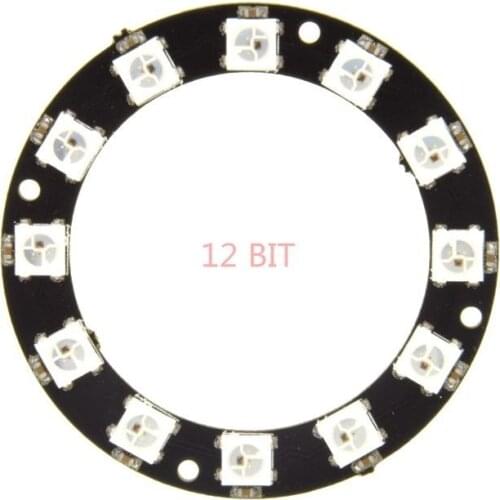 1pcs WS2812 12Bit RGB LED Ring 5050 RGB LED Integrated Drivers Mini Usb Led Lamp Module