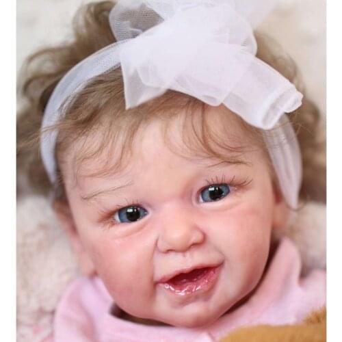 53CM Reborn Kit Reborn Baby Vinyl Kit 21 inch Phoenix Unpainted Unfinished Doll Parts DIY Blank Reborn Vinyl Doll Kit