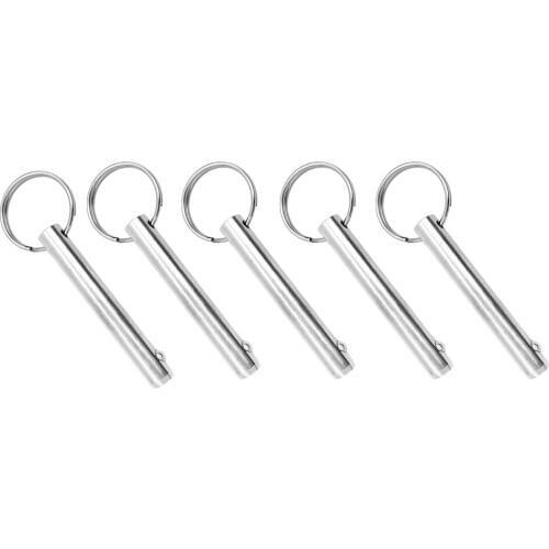 5pcs Spring Ring Deck Accessories, Quick Release Pin for Kayak Marine Boat Bimini Top Hinge, 10mm