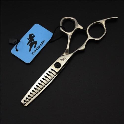 6inch 14 teeth Left Handed Hair Thinning Scissors Shears made of Japanese 440C Steel