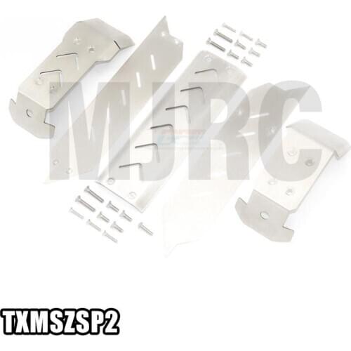 AJRC RC car TRAXXAS 89076-4 1/10 maxx bumper Chassis Armor Protection Skid Plate for Traxxass xmaxx option upgrade