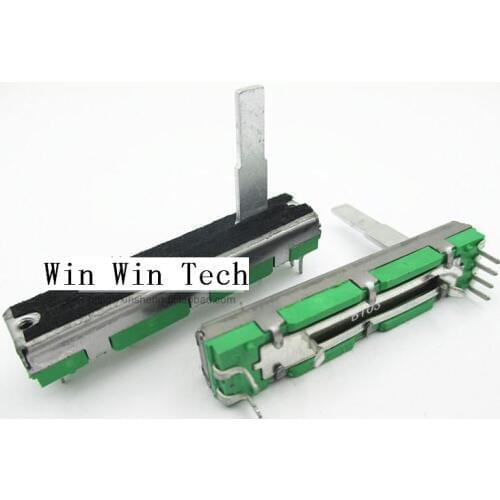 Free shipping 10PCS Direct sliding push pull potentiometer B10K dimmer mixer mixer 4.5 cm 45mm