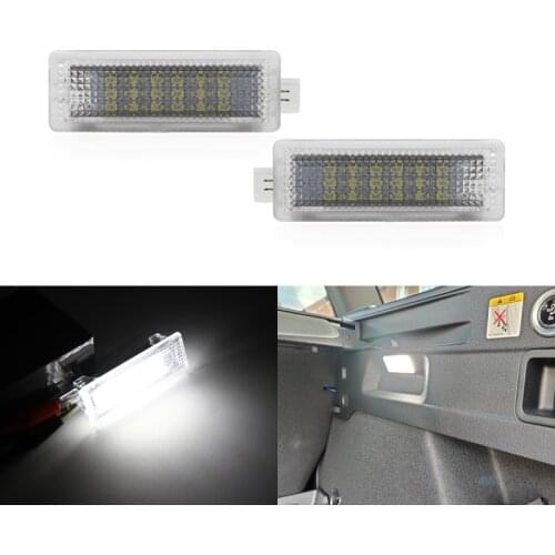 2PCs Error Free White Led Trunk Luggage Compartment Light For Ford Mustang 15-18 Focus 12-18 Escape Fusion 13-20 C-Max 13-18