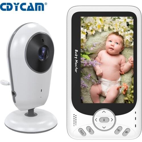 4.3 inch Big Wireless Video Color Baby Monitor High Resolution Baby Nanny Security Camera Night Vision Temperature Monitoring